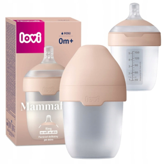 Fľaša na kŕmenie LOVI Mammafeel 150ml s dynamickým cumlíkom 0m+
